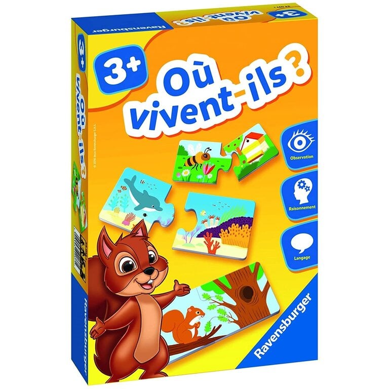 Ravensburger Où vivent-ils (French)