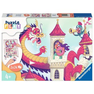 Ravensburger Le royaume des donuts - Puzzle and Play - 2x24 pièces Ravensburger Le royaume des donuts - Puzzle and Play - 2x24 pièces