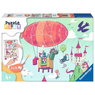 Ravensburger Fête au royaume - Puzzle and Play - 2x24 pièces Ravensburger Fête au royaume - Puzzle and Play - 2x24 pièces