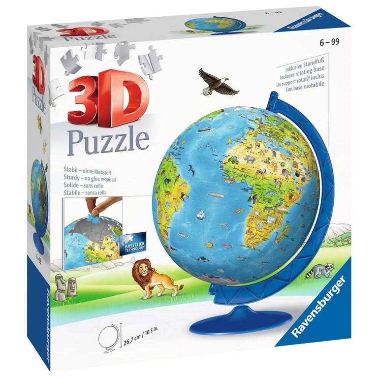 Ravensburger Globe pour enfants (Anglais) - 187 pièces 3D