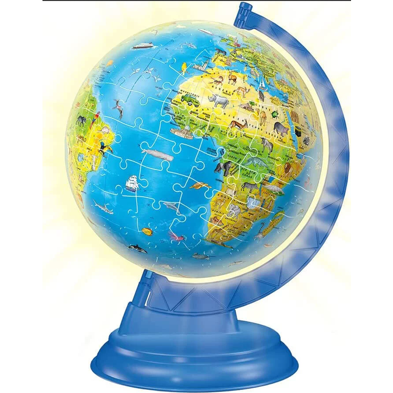 Ravensburger Globe pour enfants illuminé (Francais) - 187 pièces 3D