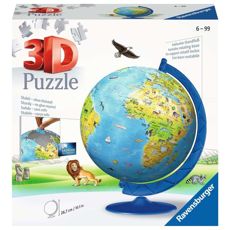 Ravensburger Globe pour enfants - 187 pièces 3D
