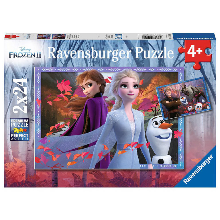 Ravensburger Disney - Vers des contrées glacées - 2x24 pièces