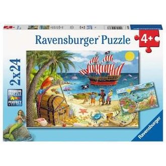 Ravensburger Pirates et Sirènes - 2x24 pièces Ravensburger Pirates et Sirènes - 2x24 pièces