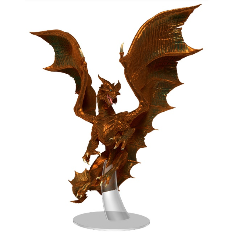 Dungeons & Dragons D&D - Icons Of The Realms - Premium Miniatures - Adult Copper Dragon