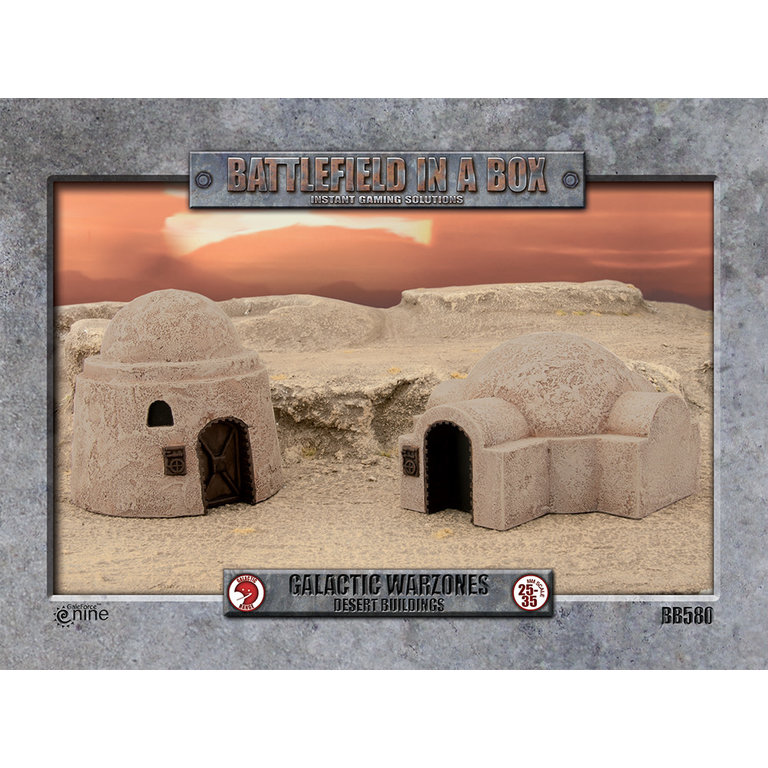 Galeforce Nine Battlefield in a Box - Galactic Warzones - Desert Buildings