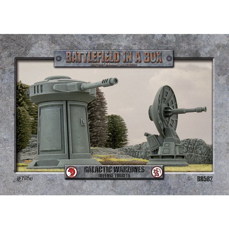 Galeforce Nine Battlefield in a Box - Galactic Warzones - Defense Turrets