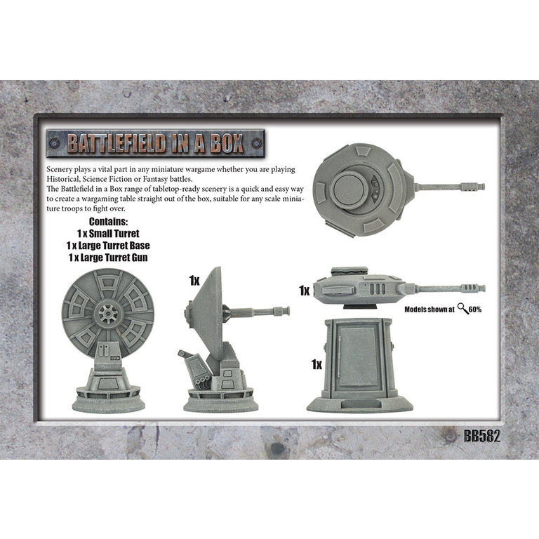 Galeforce Nine Battlefield in a Box - Galactic Warzones - Defense Turrets