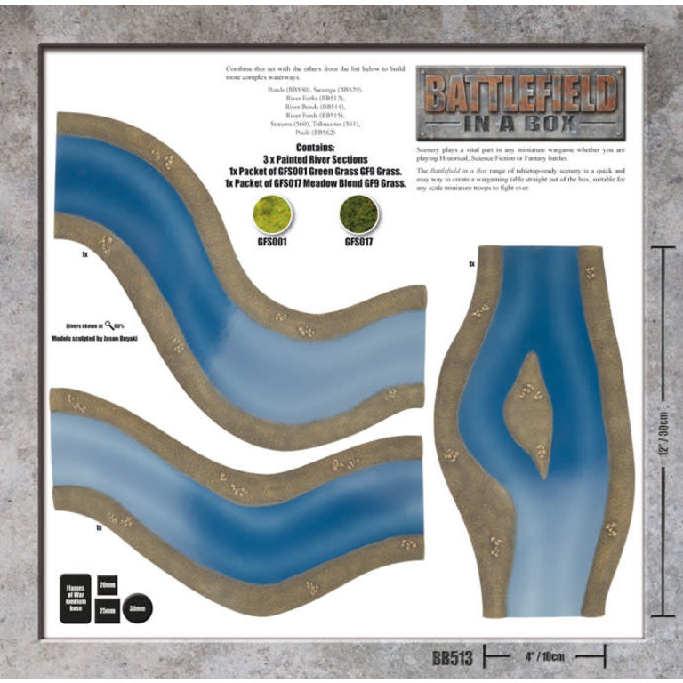 Galeforce Nine Battlefield in a Box - River Expansion - Island