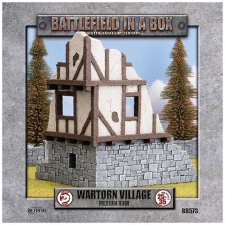 Galeforce Nine Battlefield in a Box - Wartorn Village - Medium Ruin
