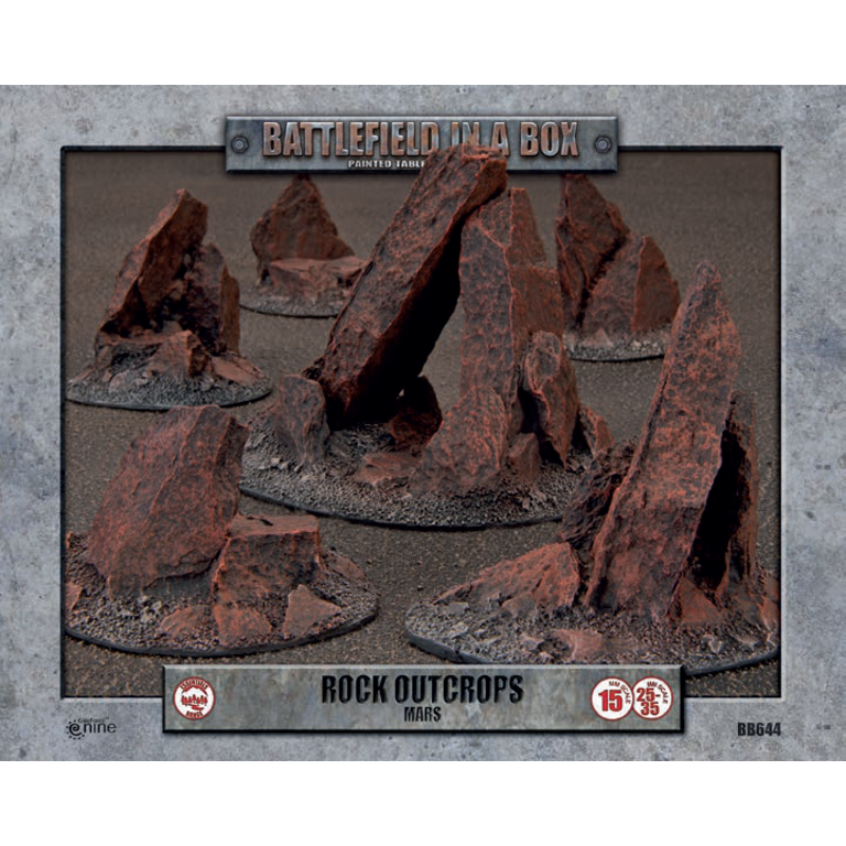 Galeforce Nine Battlefield in a Box - Mars - Rock Outcrops