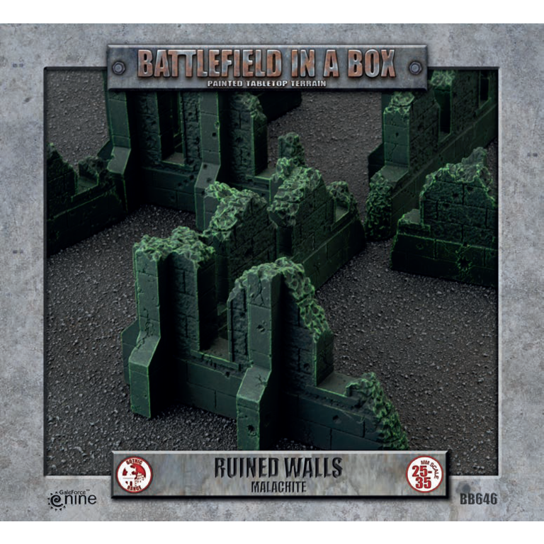 Galeforce Nine Battlefield in a Box - Malachite - Ruined Walls