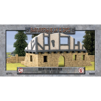 Galeforce Nine Battlefield in a Box - Wartorn Village - Sandstone Large Ruin