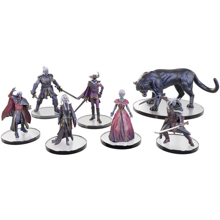 Dungeons & Dragons D&D - Icons Of The Realms - Premium Miniatures - The Legend of Drizzt 35th Anniversary - Family & Foes Boxed Set