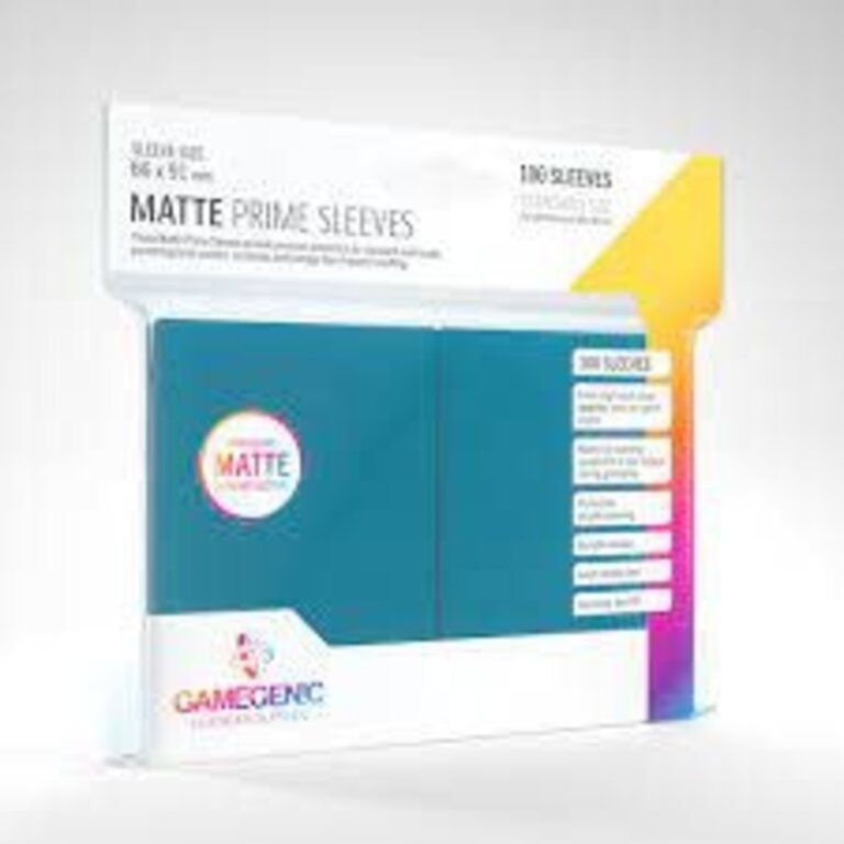 Gamegenic (Gamegenic) Matte Prime Sleeves: Blue - 100 Unités - 66mm x 91mm