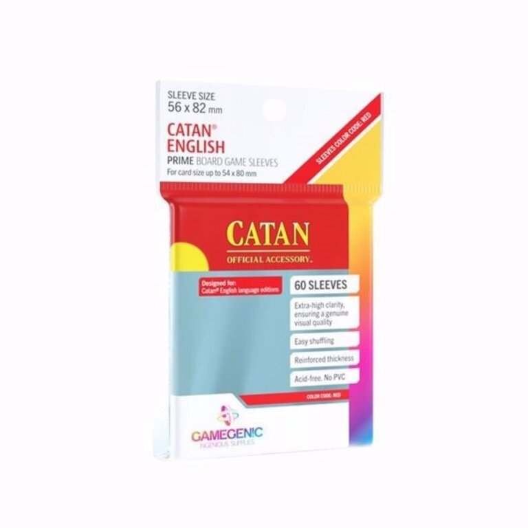 Gamegenic (Gamegenic) Prime Catan English Sleeves - 50 Unités - 56mm x 82mm