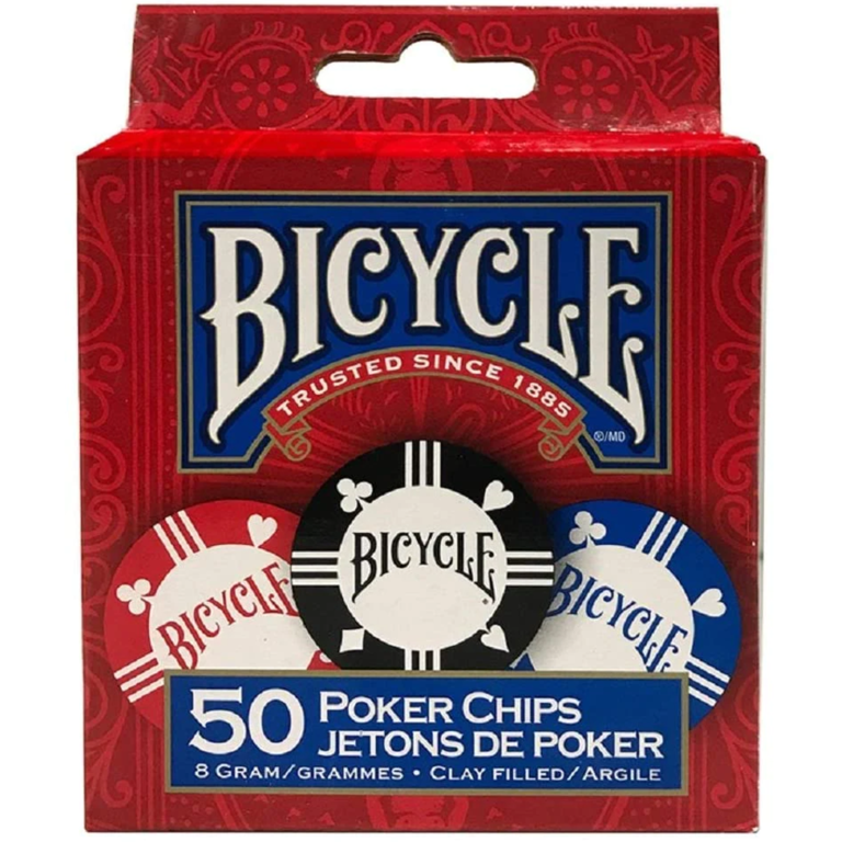 Bicycle Cartes à jouer - Bicycle - 8gram Clay Poker Chips 50ct