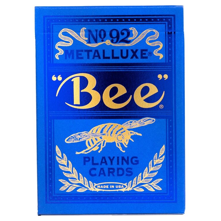 Bee Playing Cards - Bee - Metalluxe - Blue