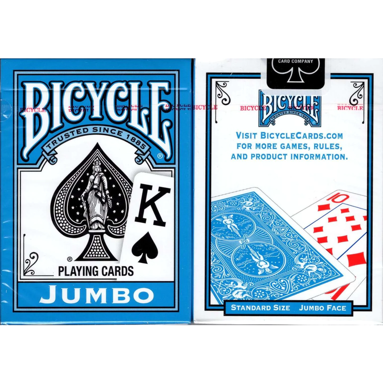 Bicycle Playing Cards - Bicycle - Jumbo Blue
