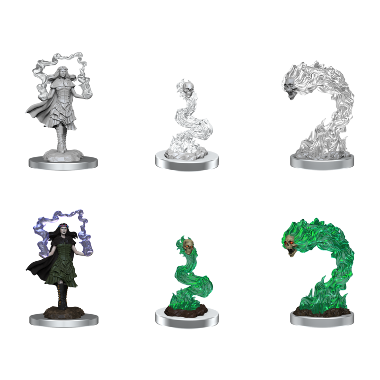 Dungeons & Dragons Nolzur's Marvelous Unpainted Miniatures - Spellcaster / Flameskulls