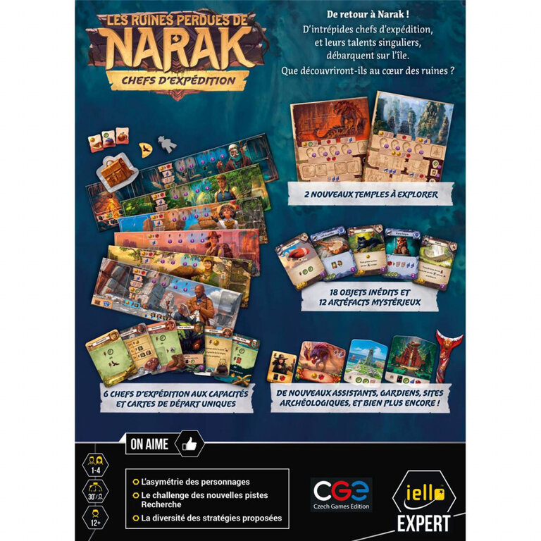 Les Ruines Perdues de Narak - Chefs d'expédition (French)