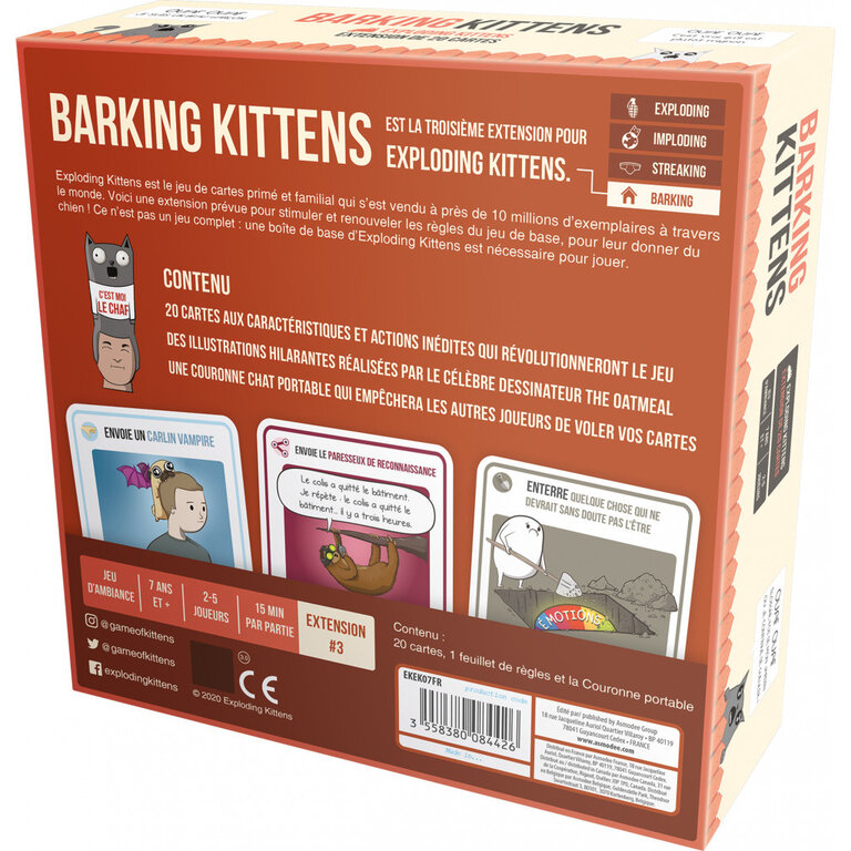 Exploding Kittens - Barking Kittens (French)