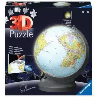 Ravensburger Globe illuminé - 548 pièces 3D