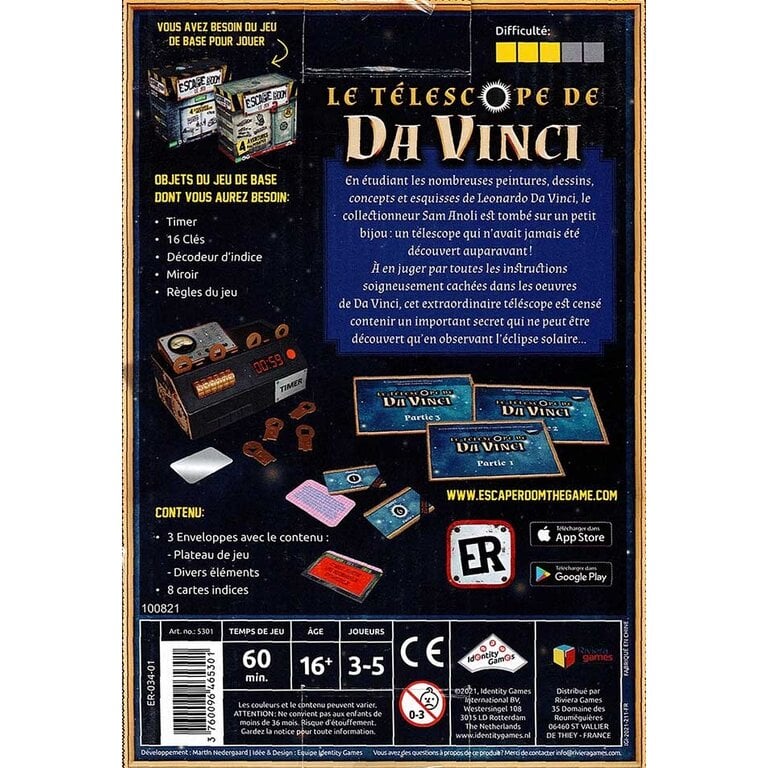 Escape room - Le télescope de Da Vinci (Francais)*