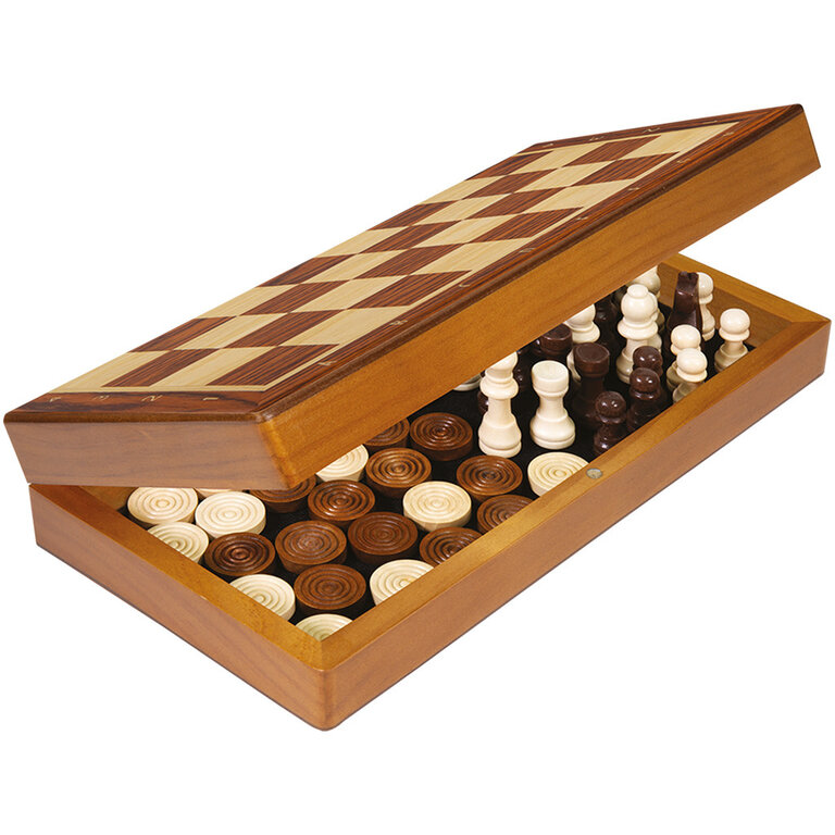 Jeu d'échecs et dames - Version pliable (Multilingue)*