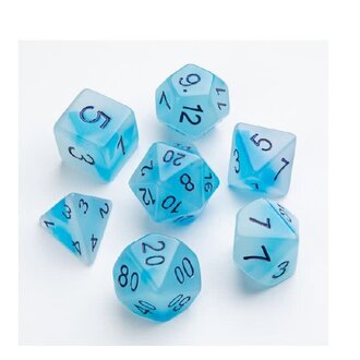 Gamegenic (Gamegenic) Glow Series RPG Set - 7 Piece Set - Icy Crumbs