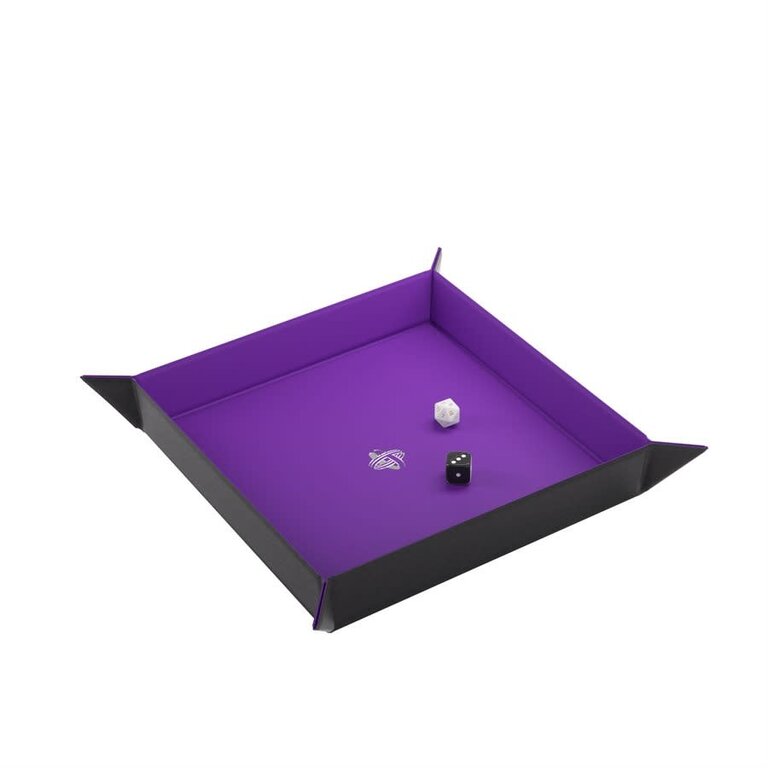 Gamegenic (Gamegenic) Magnetic Dice Tray - Square - Black/Purple
