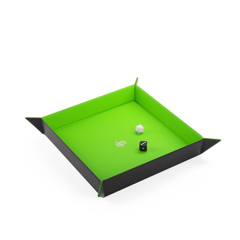 Gamegenic (Gamegenic) Magnetic Dice Tray - Square - Black/Green