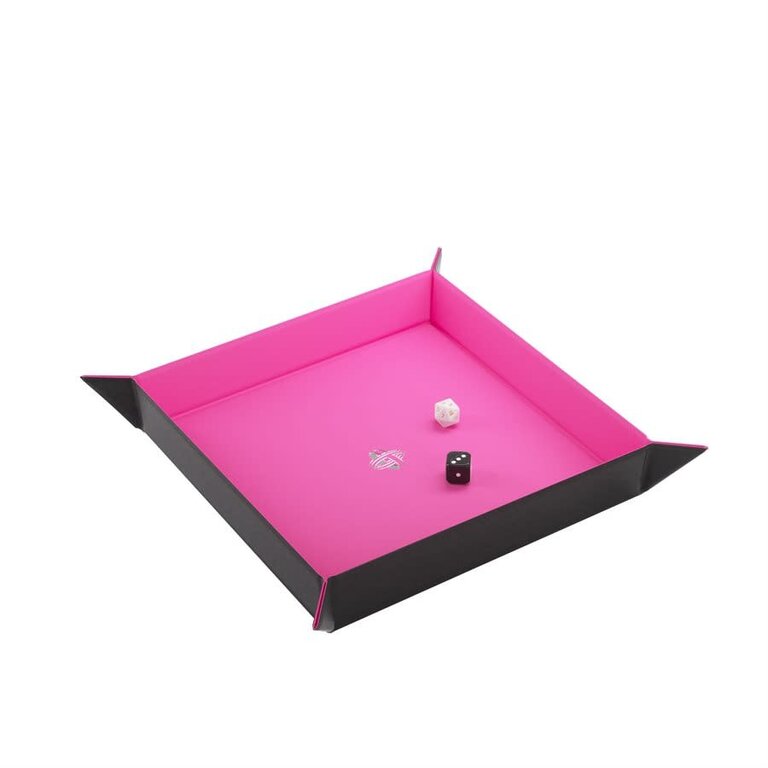 Gamegenic (Gamegenic) Magnetic Dice Tray - Square - Black/Pink