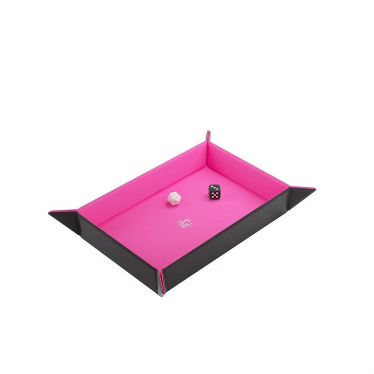 Gamegenic (Gamegenic) Magnetic Dice Tray - Rectangular - Black/Pink