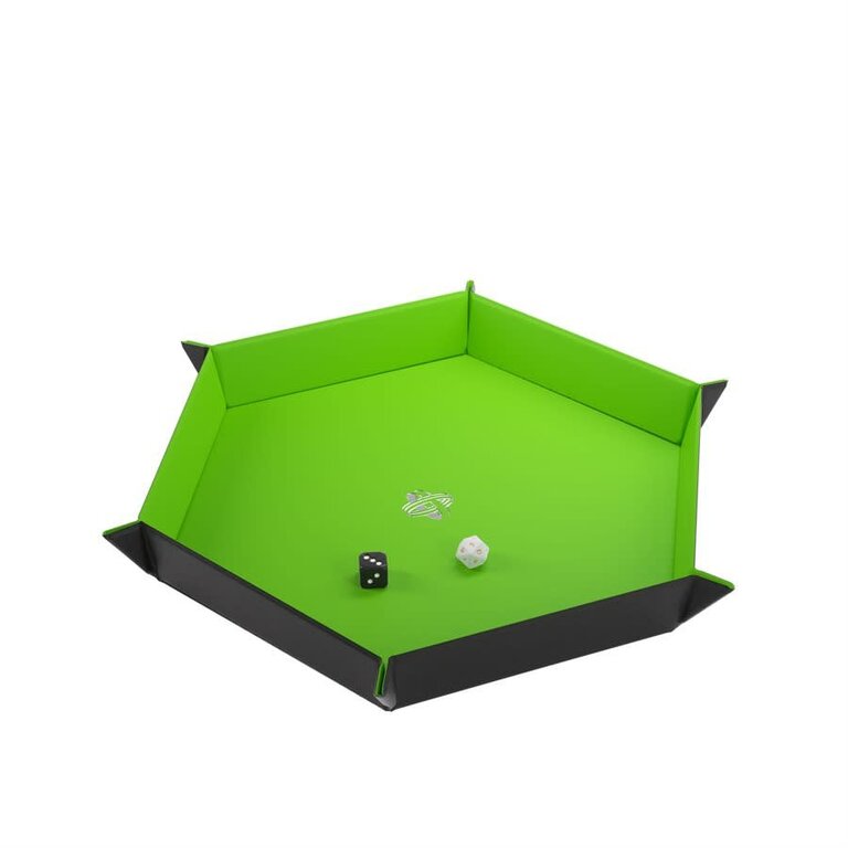 Gamegenic (Gamegenic) Magnetic Dice Tray - Hexagonal - Black/Green