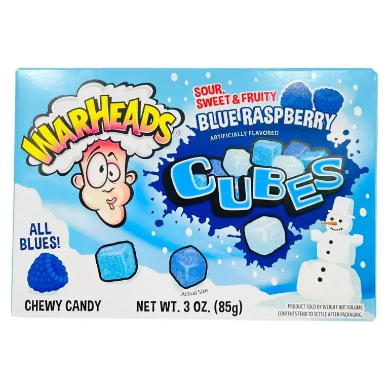 Warheads - Chewy Cubes - Blue Raspberry Sour - 85g