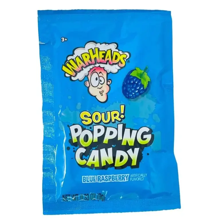 WarHeads - Popping Candy Sour - Blue Raspberry - 9g