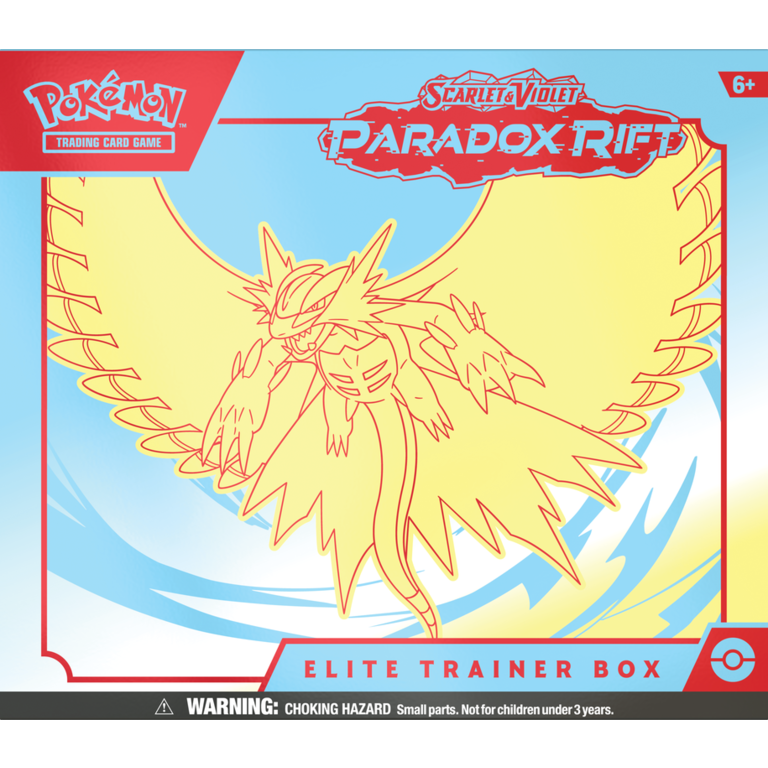 Pokémon Pokemon - Scarlet & Violet (4) - Paradox Rift - Elite Trainer Box - Roaring Moon (English)