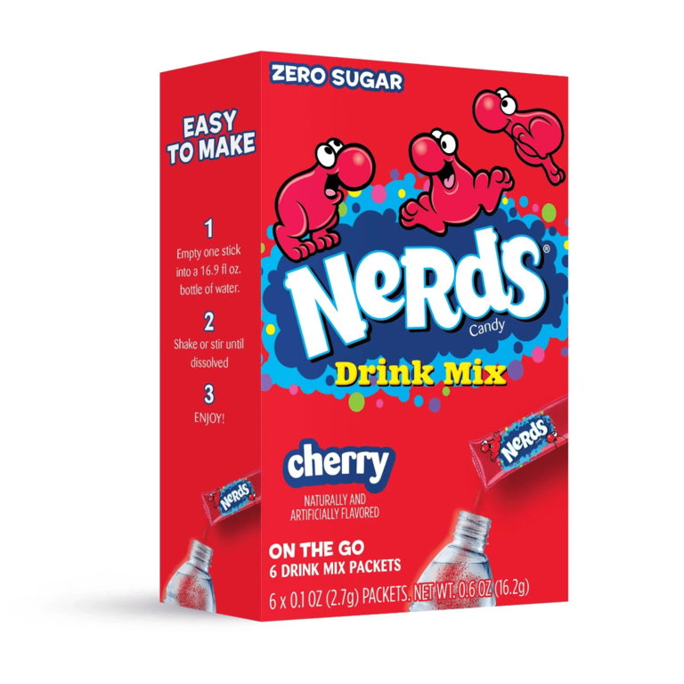Nerds Nerds Drink - Mix on the Go - Zero Sugar - Cherry - 6 packets