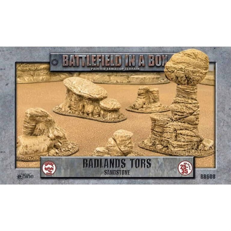 Battlefield in a Box - Sandstone - Badlands Tors [PREORDER]