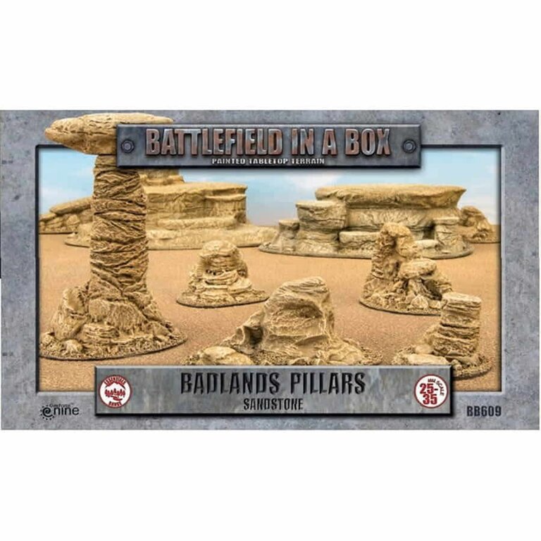Battlefield in a Box - Sandstone - Badlands Pillars [PREORDER]