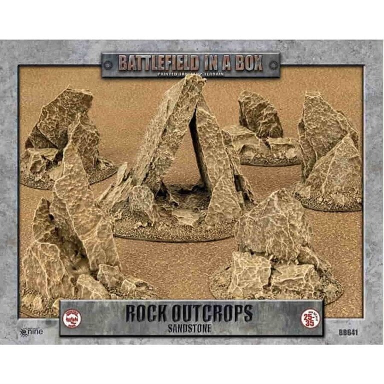 Battlefield in a Box - Sandstone - Rock Outcrops [PRÉCOMMANDE]
