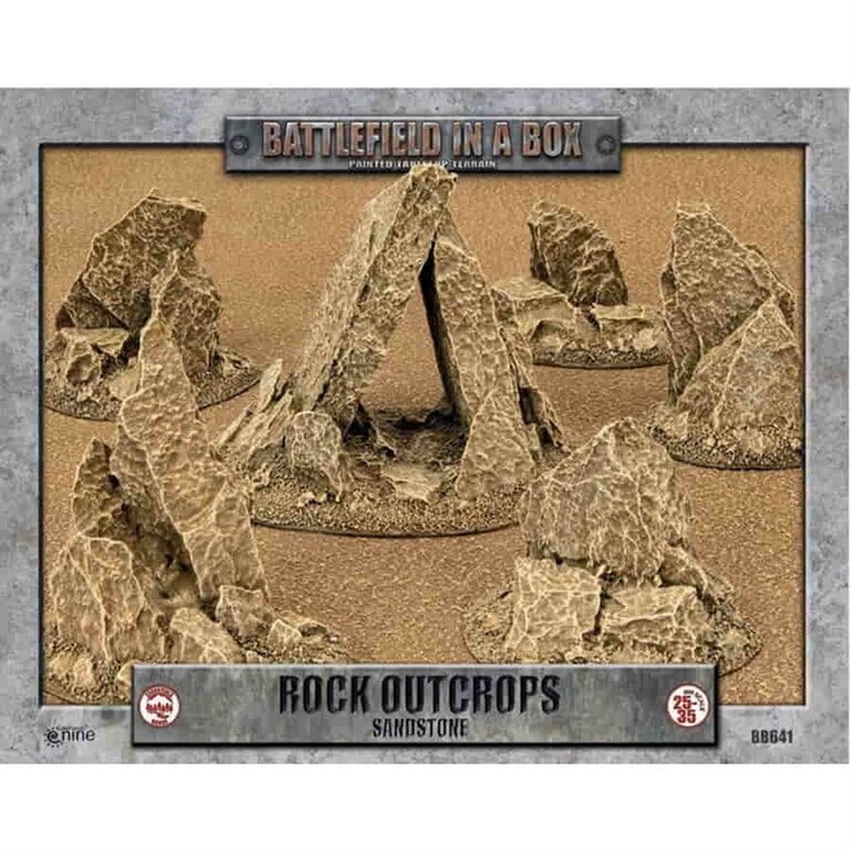 Battlefield in a Box - Sandstone - Rock Outcrops [PREORDER]