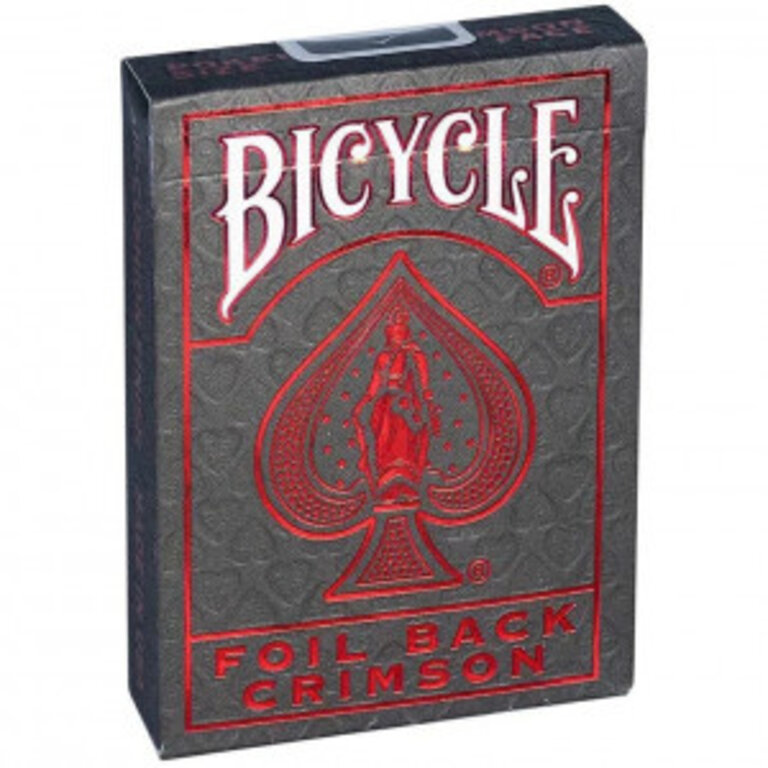 Playing Cards - Bicycle - Foil Back Crimson