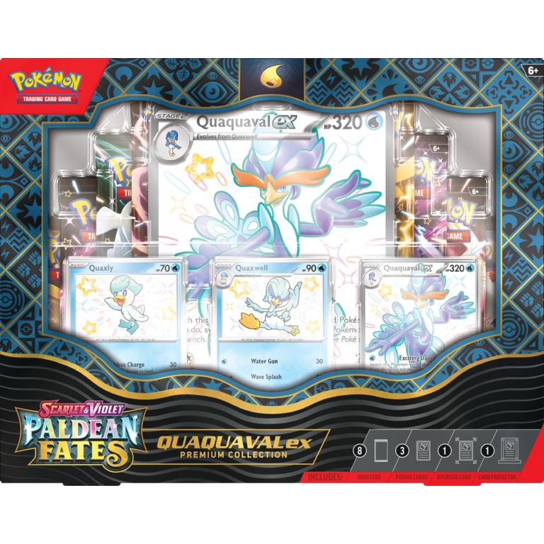 Pokémon Pokémon - Scarlet & Violet (4.5) - Paldean Fates - Quaquaval Ex Premium Collection (Anglais)