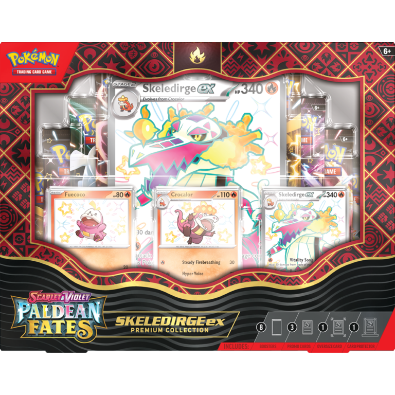 Pokémon Pokémon - Scarlet & Violet (4.5) - Paldean Fates - Skeledirge Ex Premium Collection (English)