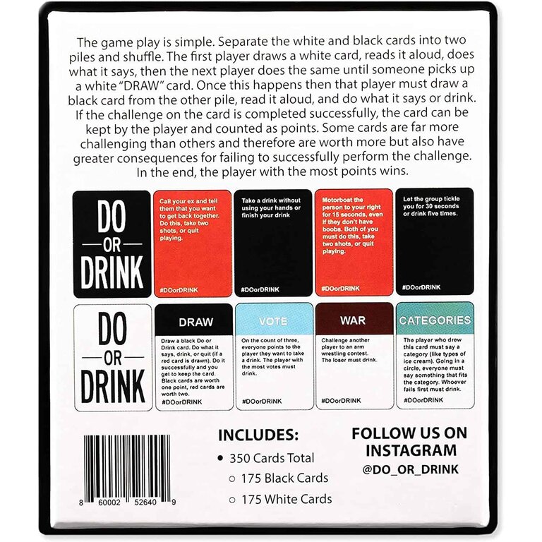 Do or Drink - Win or Blackout (Anglais)