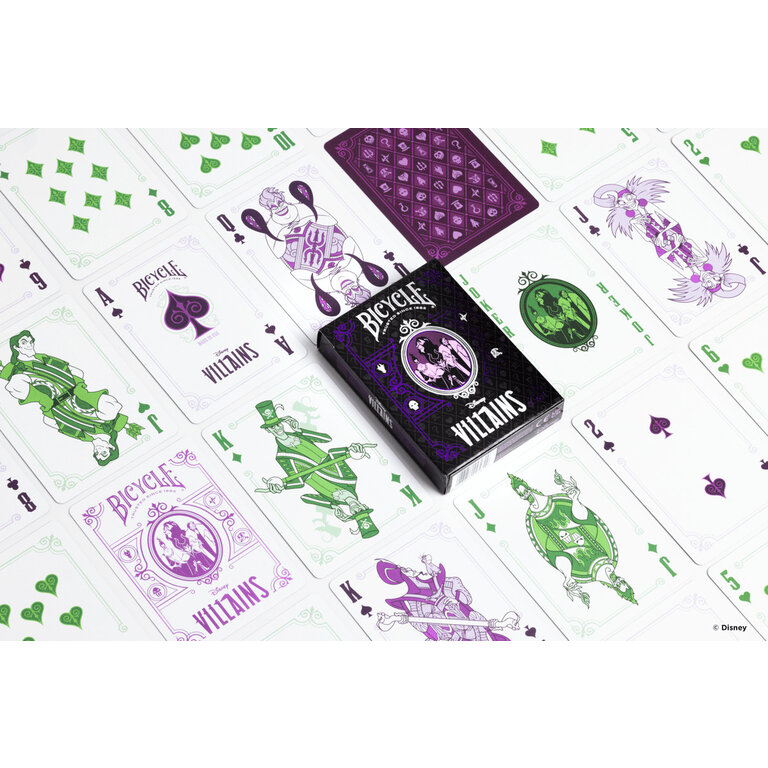 Bicycle Playing Cards - Bicycle - Disney Villainous - Purple