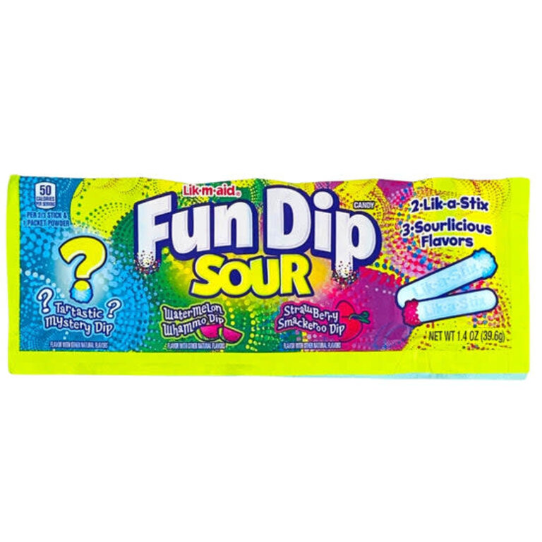 Fun Dip - 3 saveurs surettes - 39.6g