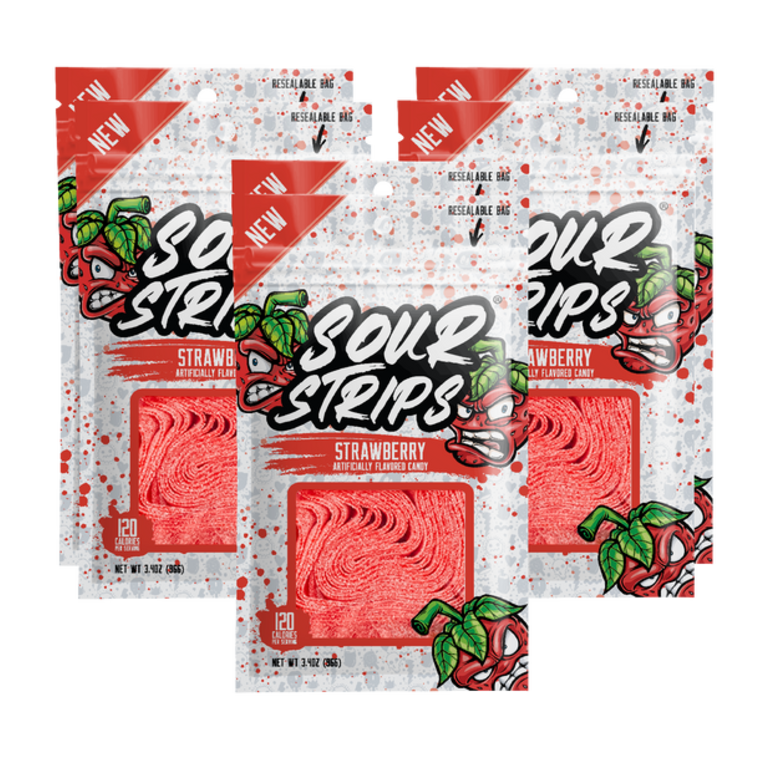 Sour Strips - Strawberry - 96g*